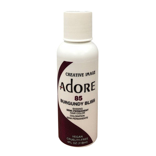 Semi-Permanent Haircolor #085 Burgundy Bliss by Adore, 4 Oz